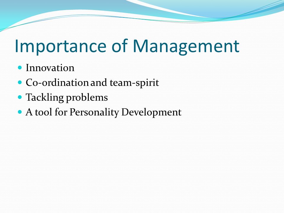 Importance of team management